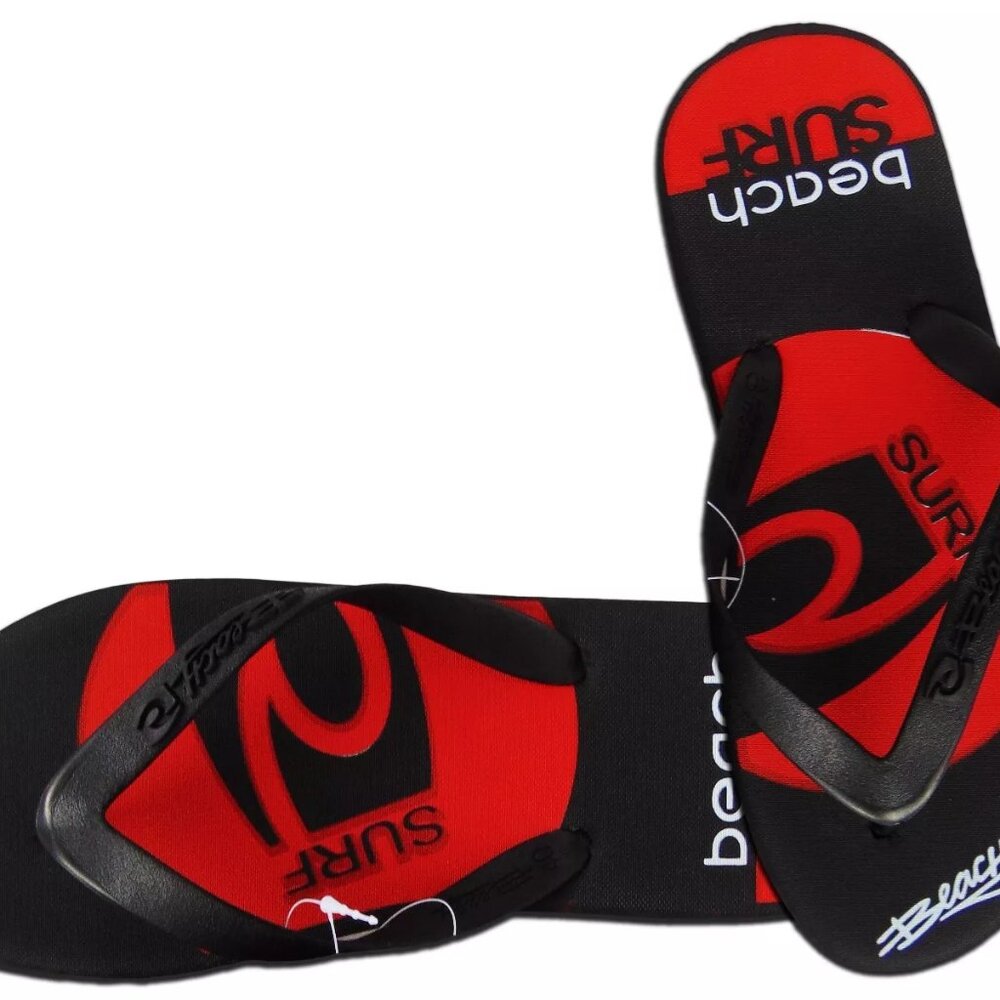 NWT SUMMER SOFT CASUAL FLIP FLOPS SANDALS POOL IN-OUTDOOR MENS BLACK BEACH SHOES